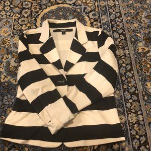 Black and white blazer size large